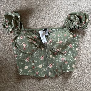 Windsor floral crop top size S